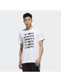 Мужская футболка Adidas Distorted Font - FM6281