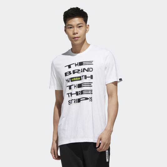 Мужская футболка Adidas Distorted Font - FM6281