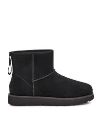 Женские сапоги UGG Classic Mini Logo Zip - 1122671-BLK