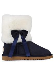 Женские сапоги UGG Classic Short Fur Bow W04